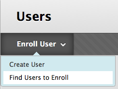 Select Usrs and Groups from Course Control Panel