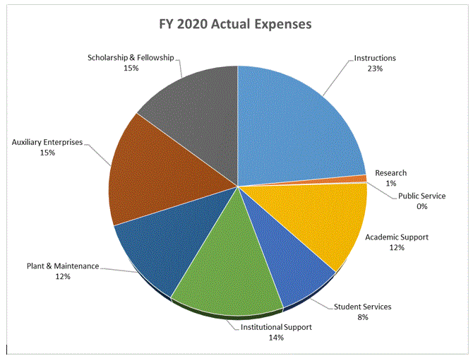 fy 2020 expenses actual