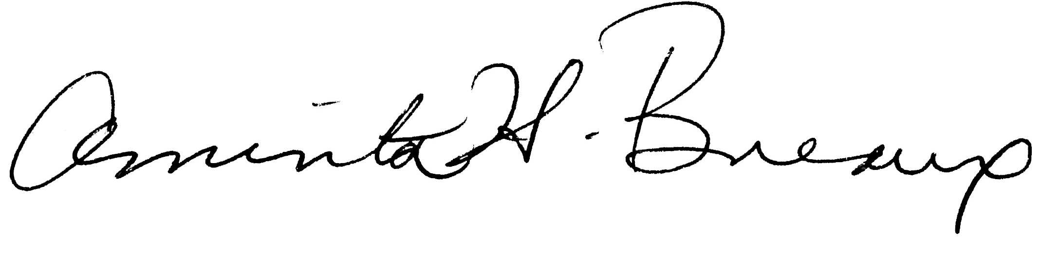signature of dr. aminta breaux