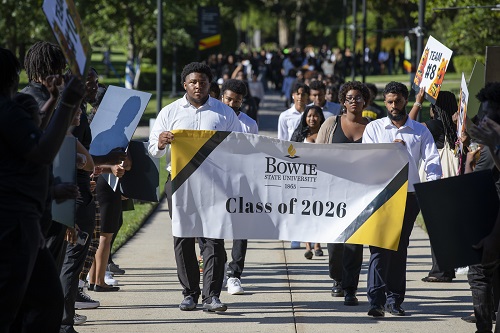 students at convocation ceremony