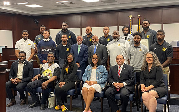 BSU Football and Women’s Bowling Honored