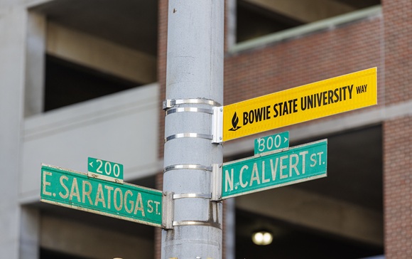 Bowie State University Unveils Commemorative Street Sign in Baltimore Honoring 160-year Legacy