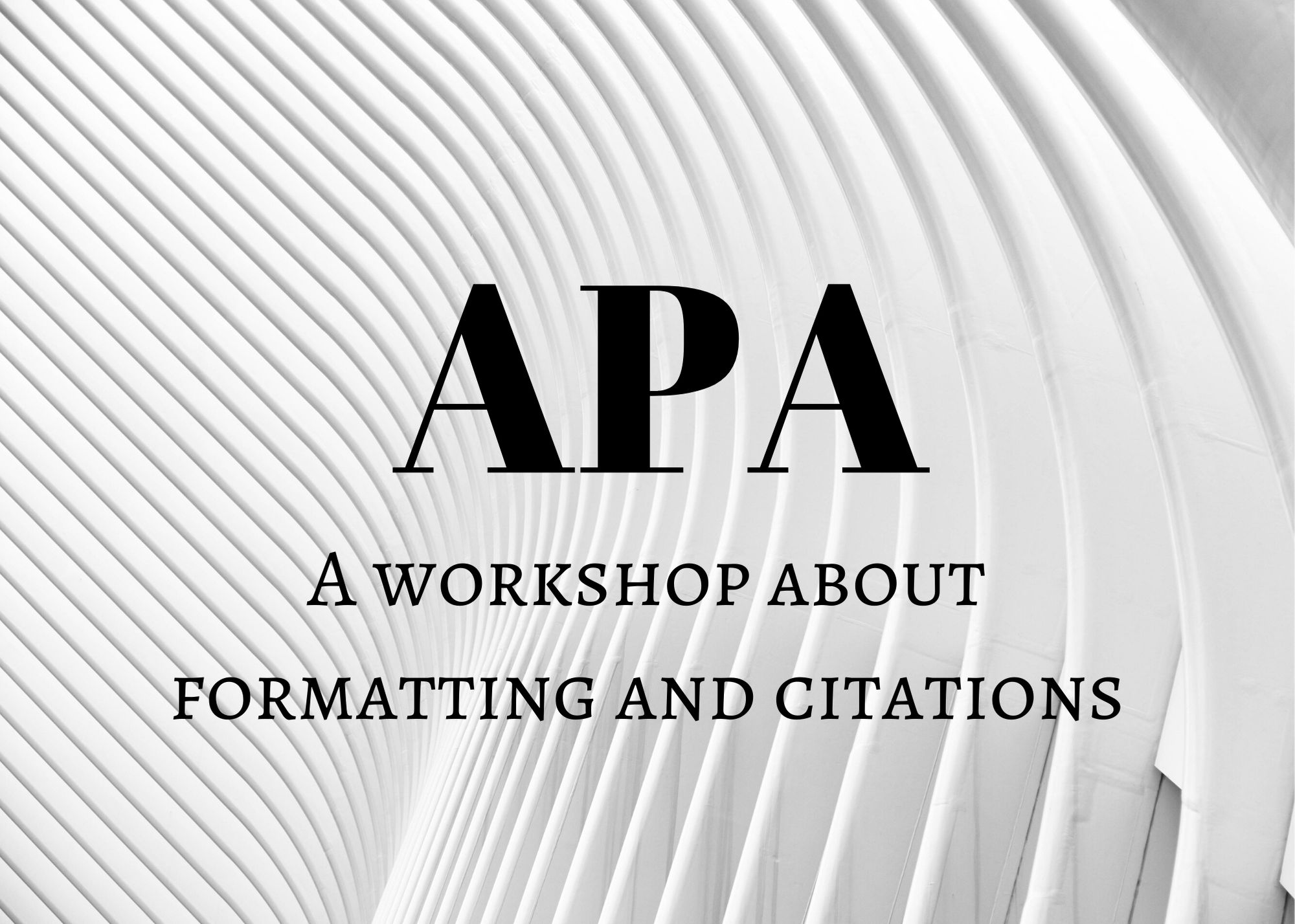 apa workshop