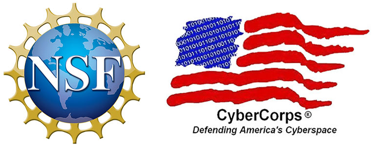 NSF and cybercorps logos