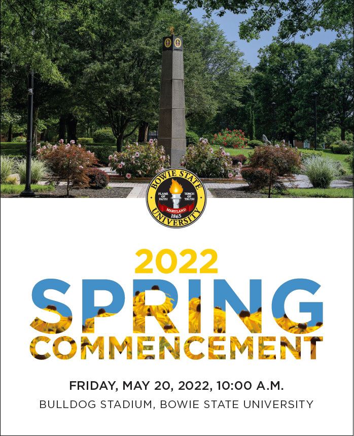 spring 2022 bowie state university commencement program