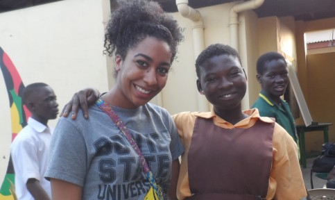 bsu social work student volunteering