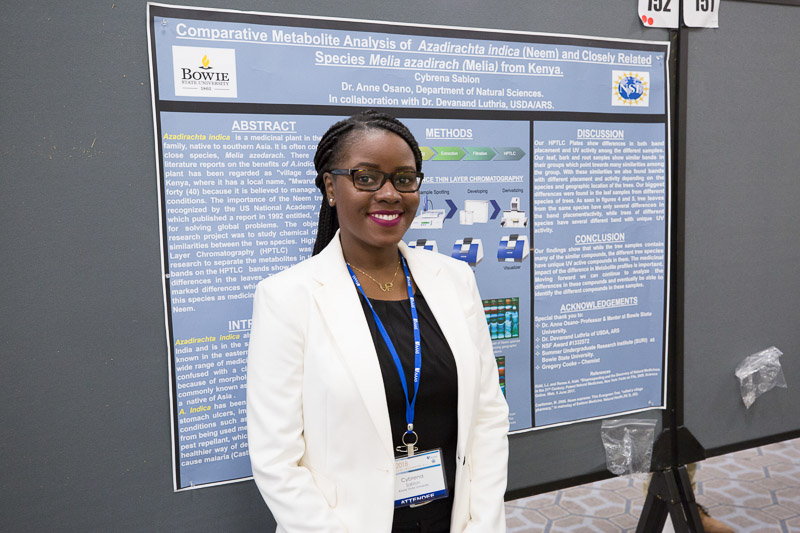 BSU student presents research poster