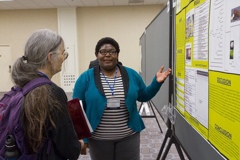 BSU student presents research poster