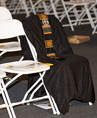 empty chair at the bowie state commencement ceremony in honor of richard collins