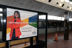 Metro Station Shelter Ad photo