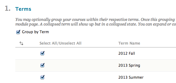 Group By Term