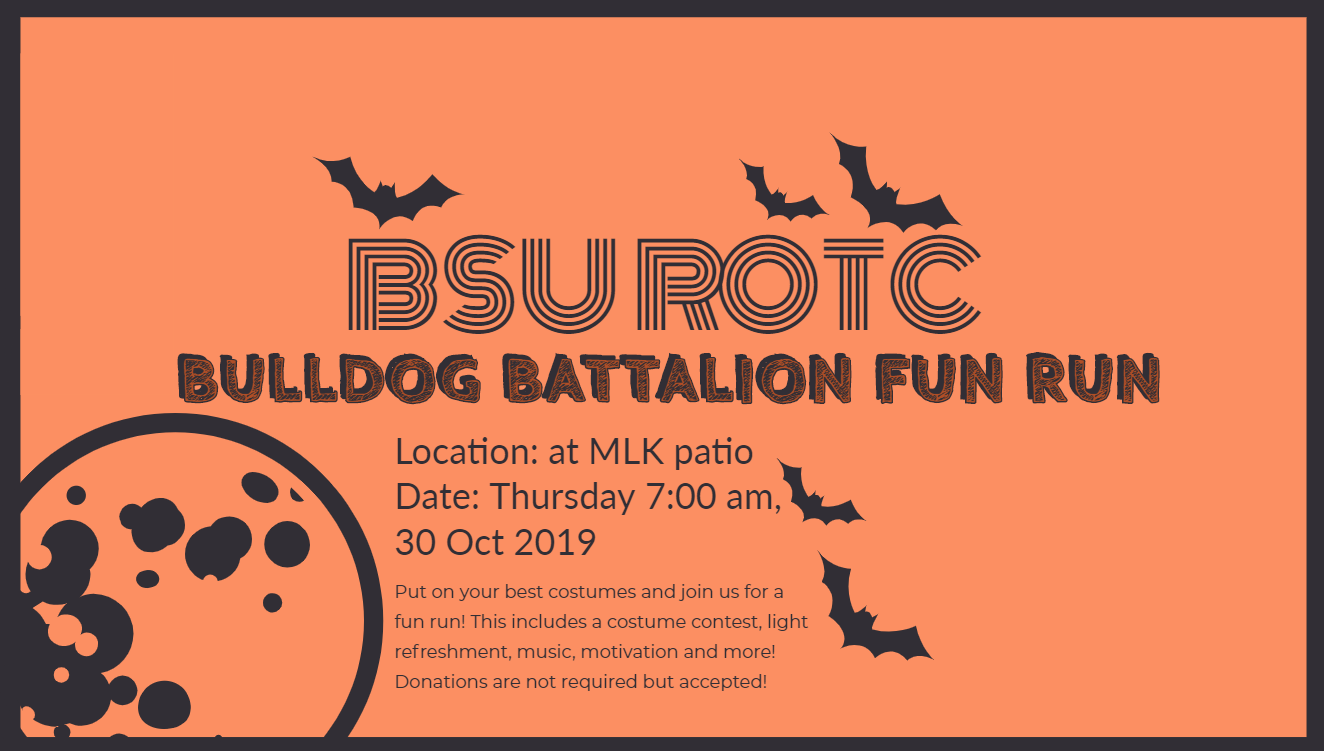 BSU ROTC Run Flyer